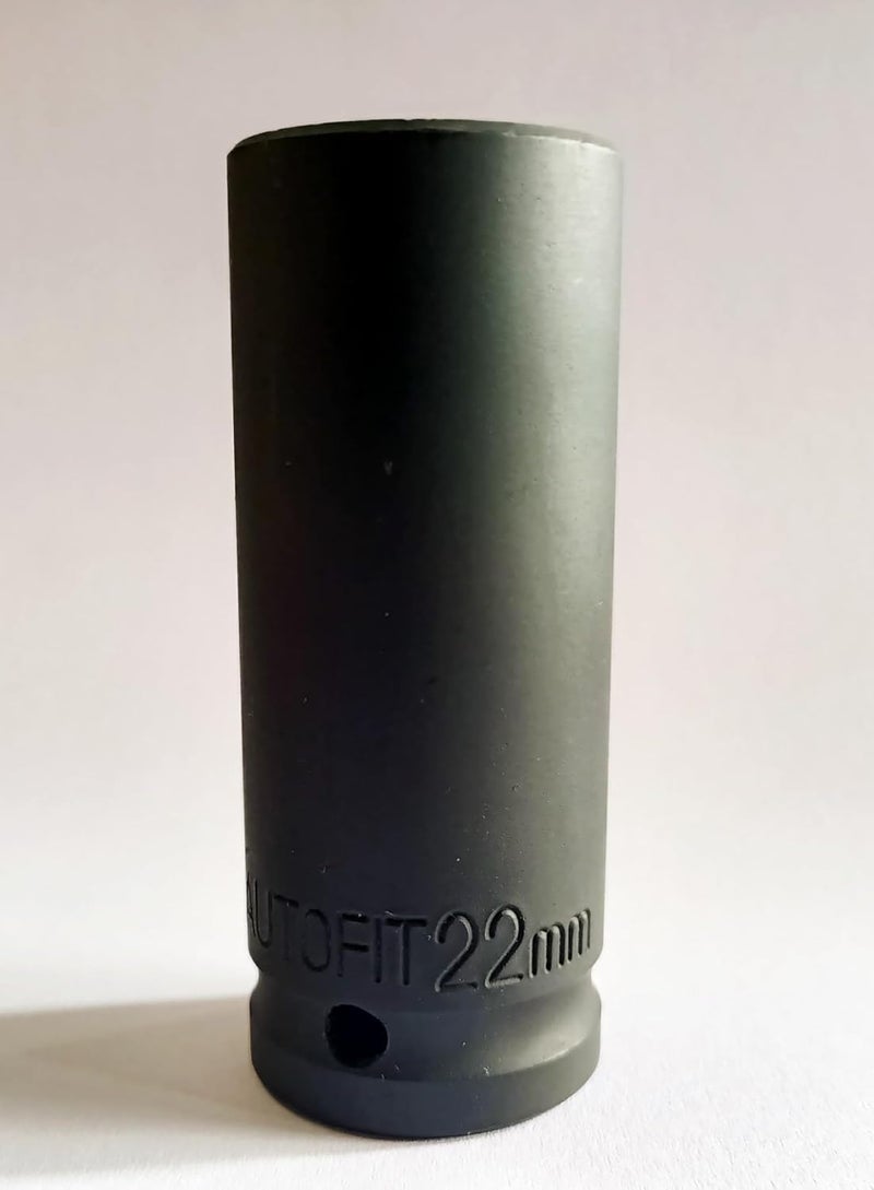 4 MECH 22mm Impact Socket 12 Drive Heavy Duty Impact Long Socket HEX Socket - Image 3