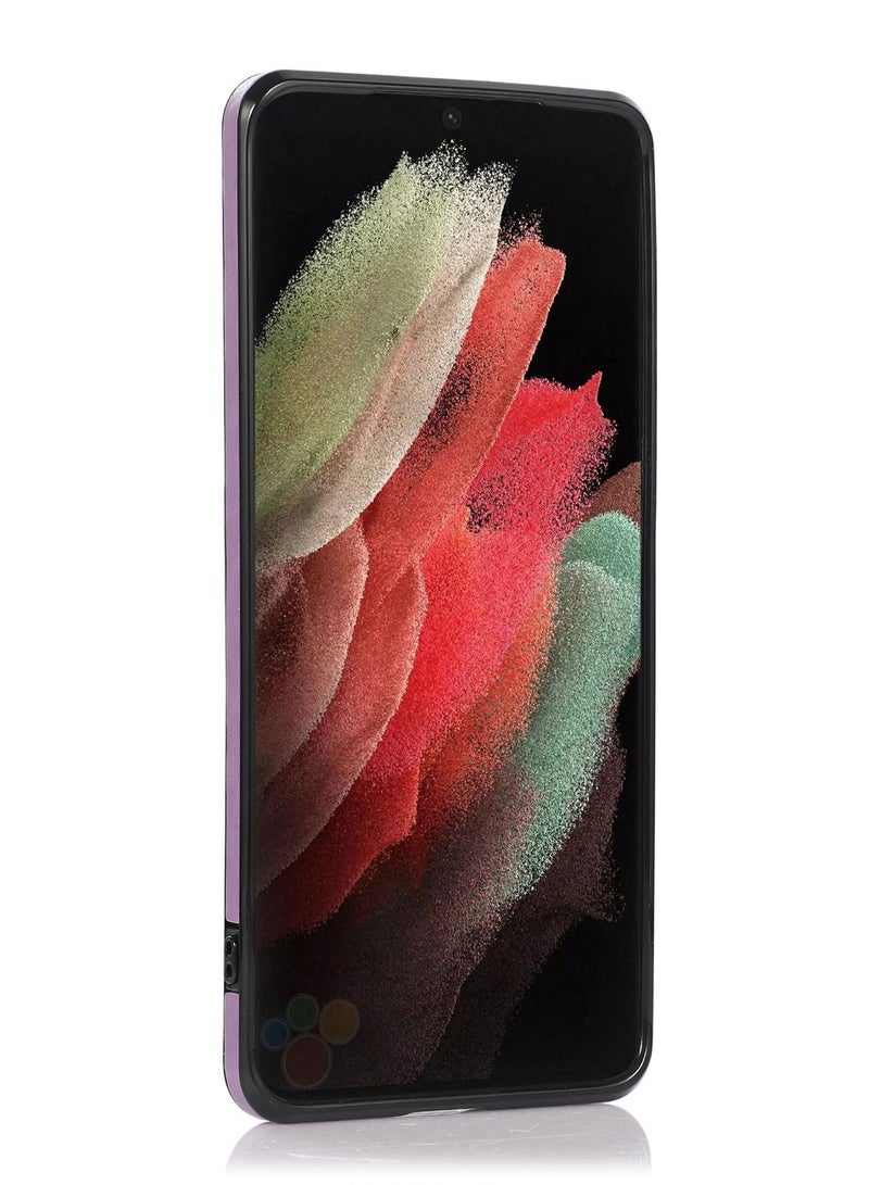 Suteni غطاء خلفي بحزام كروس بودي مع فتحات للبطاقات وحافظة جلدية لهاتف سامسونج - Image 2