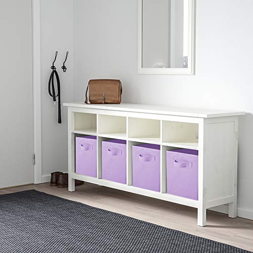 PowerKing Collapsible Storage Cubes with Handles, Fabric Foldable Bins for Closet Shelves, Durable Organization Storage Bins, 10.5'' x 11'' x 10.5'', 6 Pack, Purple - Image 4