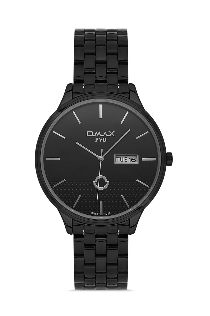 OMAX Solid band, stainless steel with butterfly buckle - Image 1