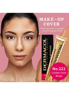 Dermacol Dermacol - Full Coverage Foundation, Liquid Makeup Matte Foundation with SPF 30, Waterproof Foundation for Oily Skin, Acne, & Under Eye Bags, Long-Lasting Makeup Products, 30g, Shade 222  - Image 3