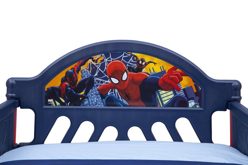 Delta Children Plastic Toddler Bed, Marvel Spider Man - Image 2