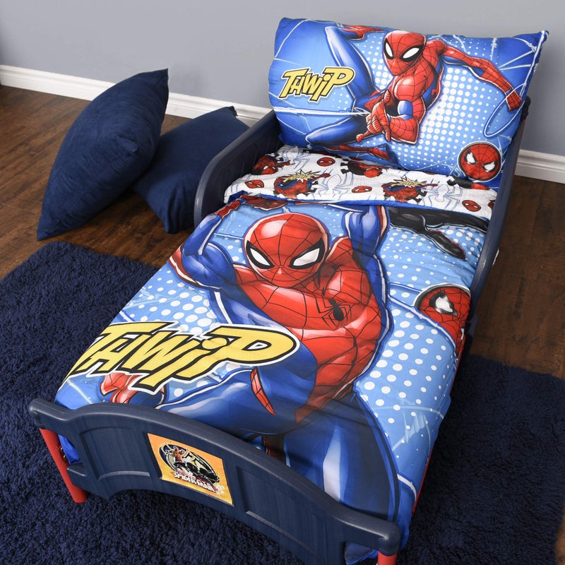 Delta Children Plastic Toddler Bed, Marvel Spider Man - Image 5