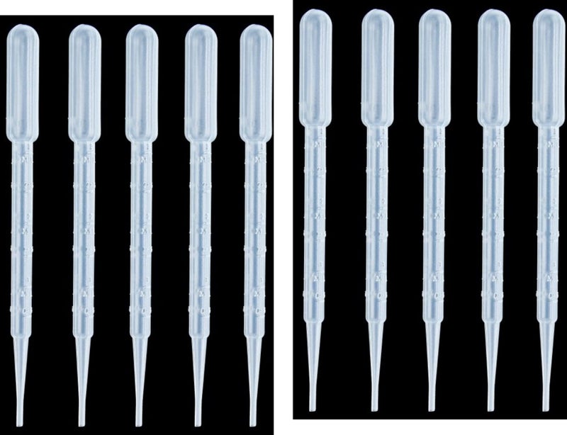 Imprint Tranparent Plastic Dropper/Pippet for transferring or Measuring Out Small Quantities of Liquid. Set of 10 - Image 1