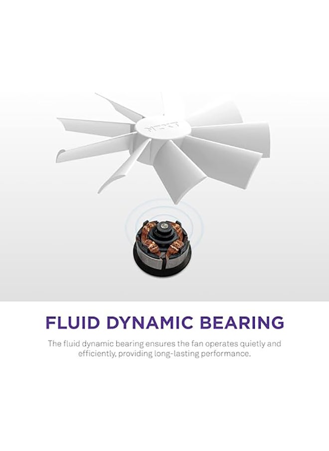NZXT - F120 RGB Duo Triple Pack - 3 x 120mm Dual-Sided RGB Fans with RGB Controller – 20 Individually Addressable LEDs – Balanced Airflow and Static Pressure – Fluid Dynamic Bearing – PWM – White - Image 1
