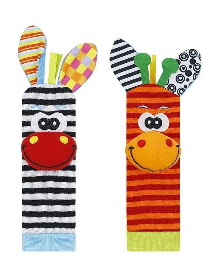 meayul 4 Piece Baby Rattles, Rattle Toys for Baby Wrist and Foot Rattles for Infants, Newborn Baby Socks Toys for Boys & GirlsToys for Infants - Image 3