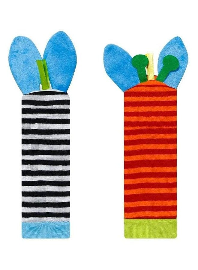 meayul 4 Piece Baby Rattles, Rattle Toys for Baby Wrist and Foot Rattles for Infants, Newborn Baby Socks Toys for Boys & GirlsToys for Infants - Image 2