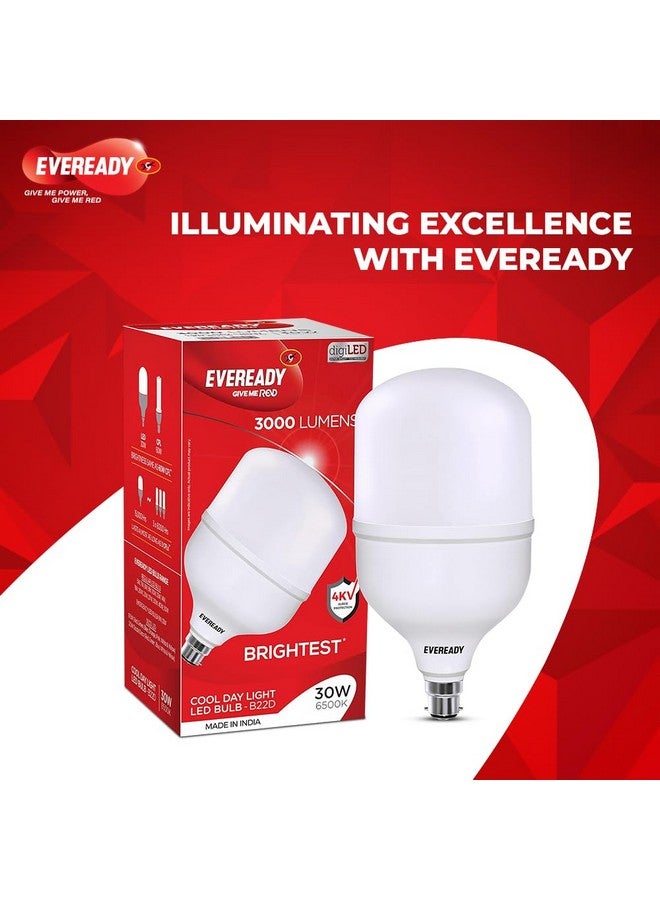Eveready Eveready 30W B22 Led Hammer Bulb| Pack Of 12 | High Cri & High Efficiency | Energy Efficient | Long Life & Low Maintenance | 4Kv Surge Protection | Cool Day Light (6500K) - Image 2