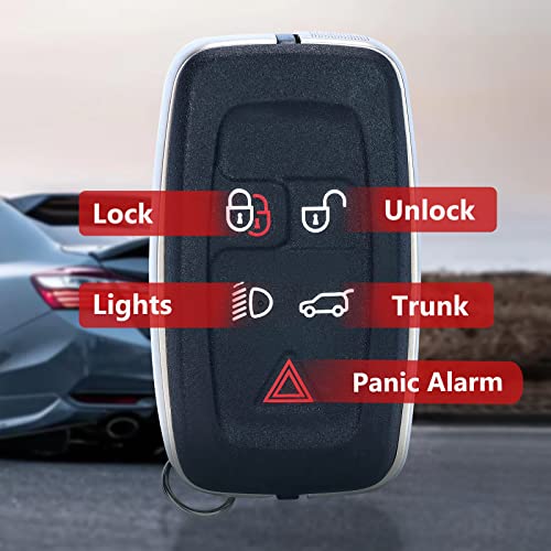 Aichiyu LR052905 Smart Remote Car Key Fob Case Cover Shell Housing Replacement for Land Rover LR4 for Range Rover Sport 2010 2011 2012 2013 - Image 2