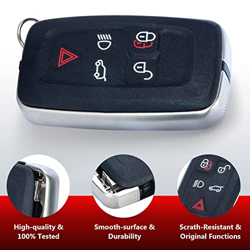 Aichiyu LR052905 Smart Remote Car Key Fob Case Cover Shell Housing Replacement for Land Rover LR4 for Range Rover Sport 2010 2011 2012 2013 - Image 5
