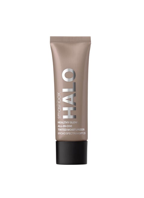 Smashbox Halo Healthy Glow All-In-One Tinted Moisturizer SPF 25 | Light to Medium Coverage | Hyaluronic Acid, Oil free + Anti Humidity