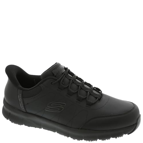 SKECHERS Men's Hands Free Slip Ins Nampa Bungee Athletic SR Black - Image 2