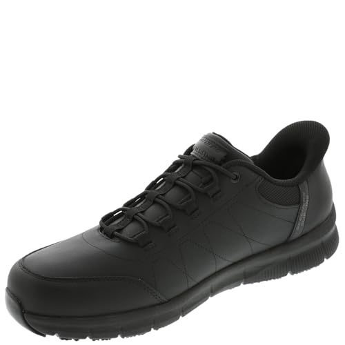 SKECHERS Men's Hands Free Slip Ins Nampa Bungee Athletic SR Black - Image 5