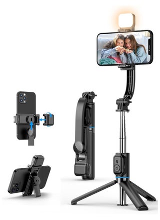 Selfie Stick Tripod with Fill Light, Extendable All-in-1 Phone Tripod Stand with Remote & Phone Holder, Cell Phone Tripod Stand for Taking Selfie Photo, Videos, Vlog During Travel,42" - pzsku/Z83103B75AFA9D51E1624Z/45/_/1718785896/b89749dc-5ef1-4768-a305-a0eaf3306c25