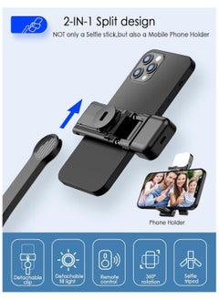 Hihonor Selfie Stick Tripod with Fill Light, Extendable All-in-1 Phone Tripod Stand with Remote & Phone Holder, Cell Phone Tripod Stand for Taking Selfie Photo, Videos, Vlog During Travel,42"  - Image 3