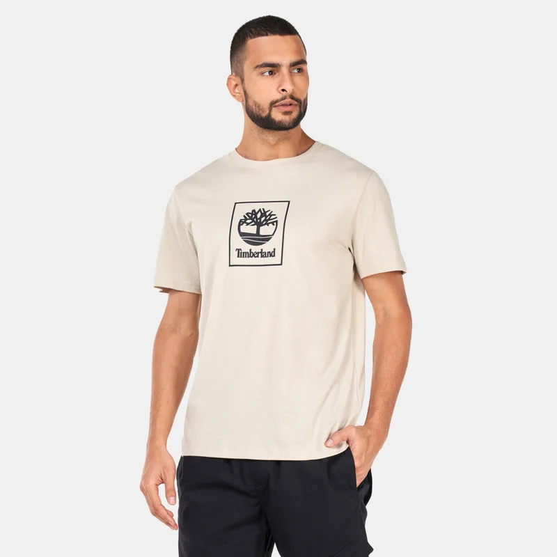 Timberland Men's Stack Logo Print T-Shirt