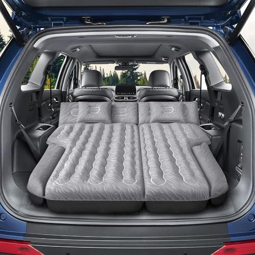 DikaSun Inflatable SUV Air Mattress Bed Car Mattress for SUV, Double-Sided Flocking Travel Camping Bed, Car Sleeping Mattress for Universal SUV with Air Pump 2 Pillows - Image 1