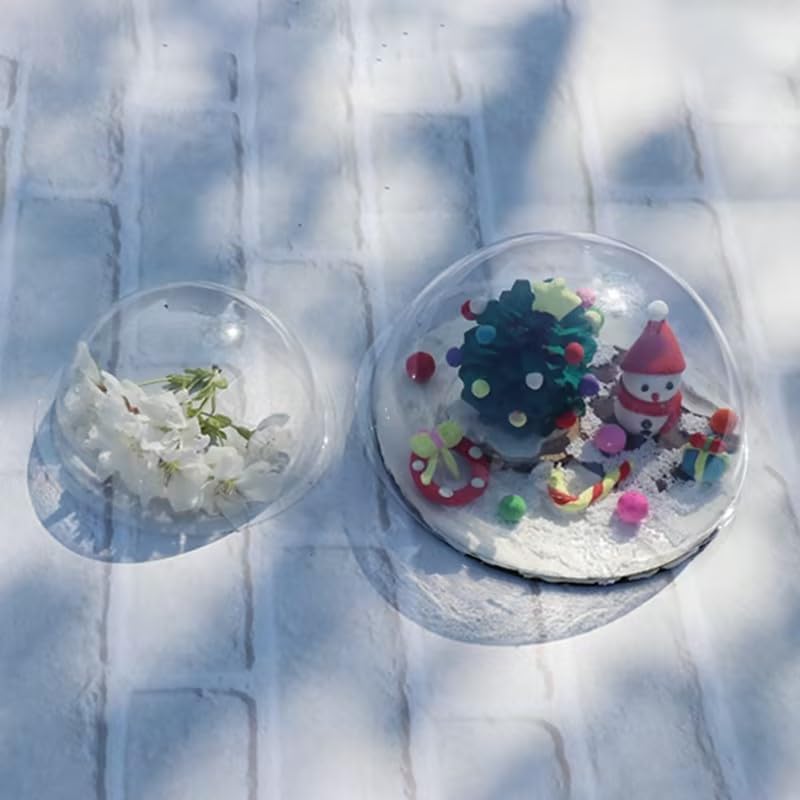 Dwuww 50 Pcs 9cm Plastic Shaker Domes Round Shaker Covers 3D Dimensional Domes Paper Crafting Shakers Shaker Card Supplies for Card Making Scrapbooking Embellishments - Image 2
