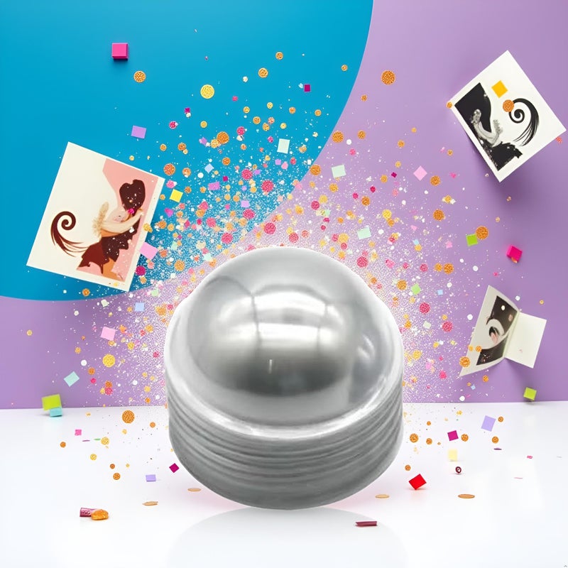 Dwuww 50 Pcs 9cm Plastic Shaker Domes Round Shaker Covers 3D Dimensional Domes Paper Crafting Shakers Shaker Card Supplies for Card Making Scrapbooking Embellishments - Image 4