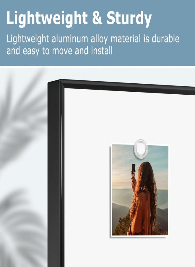 QUEENLINK Large Dry Erase White Board, 36'' x 24'', Wall Hanging Magnetic Whiteboard for Home Office School Kitchen, Black Aluminum Frame - Image 3