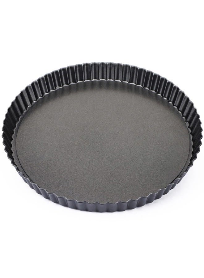 Beasea Tart Pan 10 Inch Removable Bottom Non Stick Quiche Pan Mini Tart Pans Removable Loose Bottom Round Pie Pan - Image 1