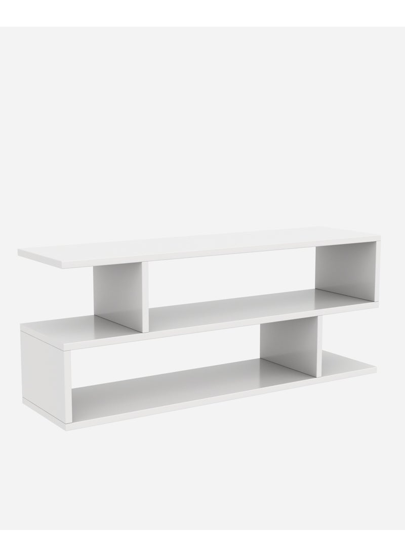 Wooden TV Stand with 3 compartment Shelf White 45x110x30cm - pzsku/Z83109A0E35BA59F043C5Z/45/_/1735641995/b3190a84-c96d-4029-a7f2-c0a98e8c0a74