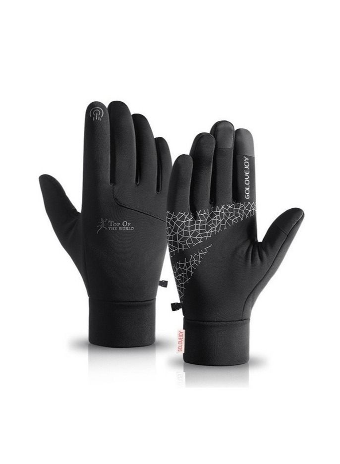 Golovejoy Men's Winter Riding Plush Gloves 