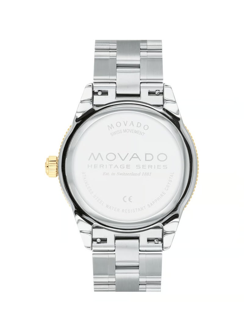 MOVADO BOLD Movado Heritage Quartz Green Dial Mens Watch 3650096 - Image 2