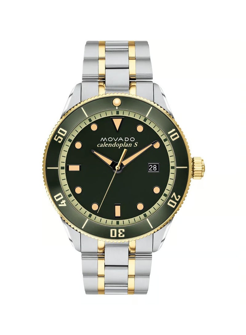 MOVADO BOLD Movado Heritage Quartz Green Dial Mens Watch 3650096 - Image 1
