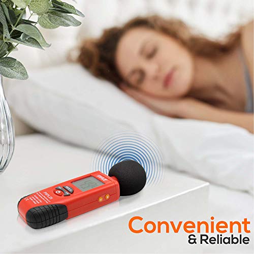 Pyle Digital Handheld Sound Level Meter - Meter Automatic with A and C Frequency Weighting for Musicians and Sound Audio Professionals, 9V Battery Type - Pyle SPL25, Red/Black (PSPL25) - Image 4