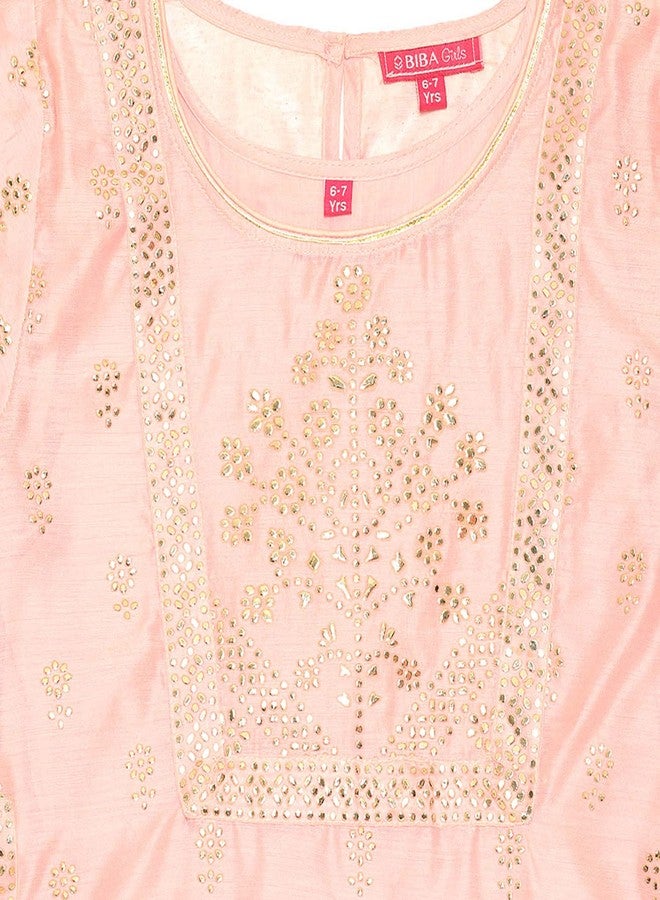 Biba GIRL PRINTED FITTED KID(KW4319_PINK_11) - Image 3