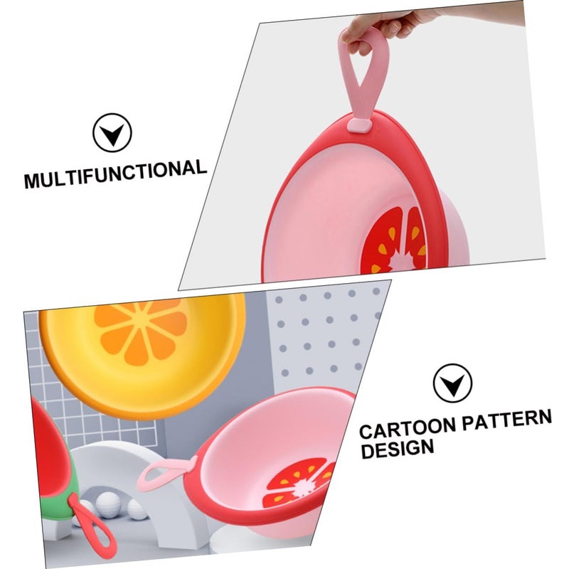 Multipurpose Portable Baby Bath Tub Bright Colors Fruit Shape Wash Basin For Newborns - Image 4