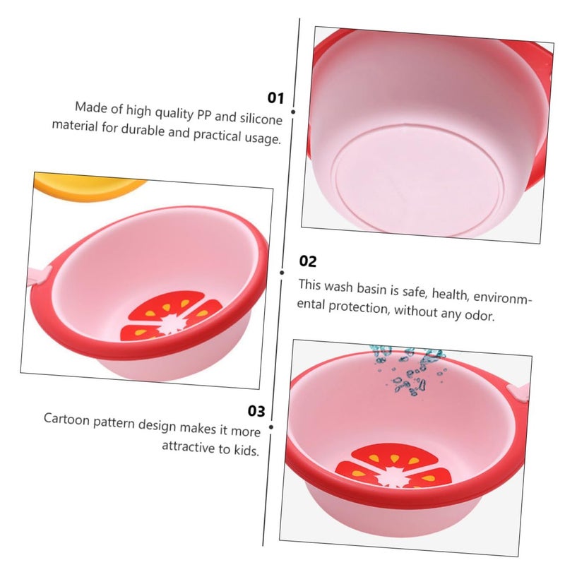 Multipurpose Portable Baby Bath Tub Bright Colors Fruit Shape Wash Basin For Newborns - Image 5