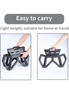 SEVIA Sevia Folding Step Stool Strong Heavy Duty Skid Resistant Stool for Camping for Mountain Climbing Camping Barbecues Fishing Athletic Meets Long Trips Gardens  - Image 3