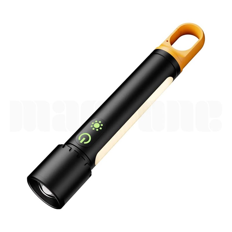 Marrone Flashlight Rechargeable Flashlight Super Bright LED Flash Light Power Bank Light Zoomable Adjustable Brightness Long Lasting for Camping Outdoors and Home Emergency - Image 1