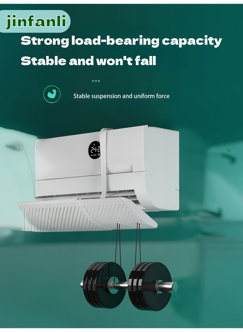 جين فان ل أنا عاكس مكيف الهواء عاكس رياح مكيف الهواء، عاكس تدفق الهواء القابل للتعديل لمكيف الهواء المنفصل لمنع نفخ مكيف الهواء المباشر، مناسب للمنزل والمكتب عاكس رياح مكيف الهواء القابل للسحب (الإصدار القياسي) - Image 5