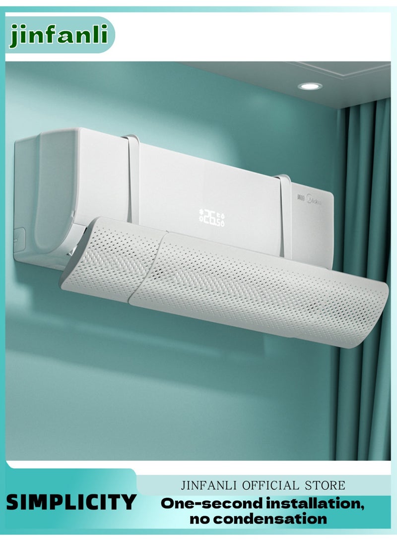 جين فان ل أنا عاكس مكيف الهواء عاكس رياح مكيف الهواء، عاكس تدفق الهواء القابل للتعديل لمكيف الهواء المنفصل لمنع نفخ مكيف الهواء المباشر، مناسب للمنزل والمكتب عاكس رياح مكيف الهواء القابل للسحب (الإصدار القياسي) - Image 1