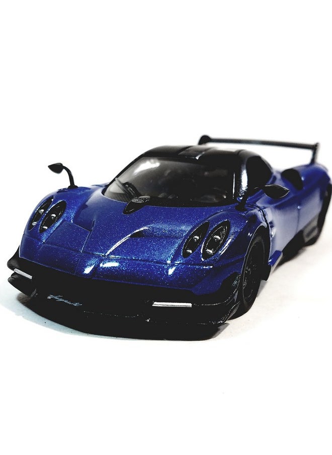 Kinsmart 2016 Pagani Huayra Bc Blue 5" 1:38 Scale Die Cast Metal Model Toy Car W/Pullback Action  - Image 2