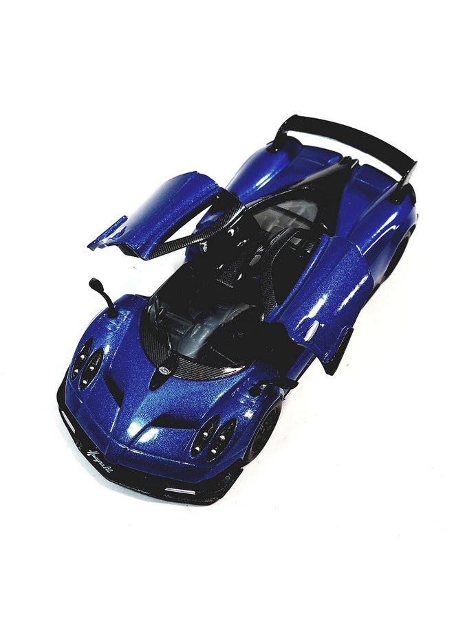 Kinsmart 2016 Pagani Huayra Bc Blue 5" 1:38 Scale Die Cast Metal Model Toy Car W/Pullback Action  - Image 4