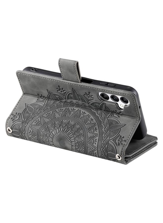 S-TOP Case For Samsung Galaxy A36 Multi-Card Totem Zipper Leather Phone Case - Image 4