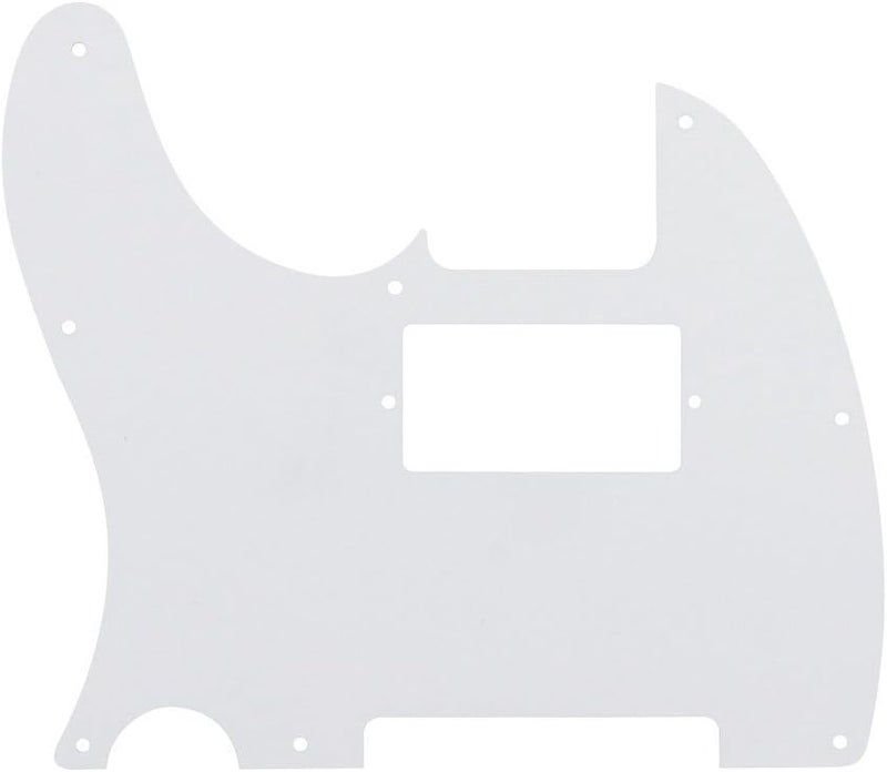 FLEOR 8 Hole TL Pickguard Guitar Humbucker Pick Guard HH with Screws Fit USA/Mexican Standard TL Style Guitar Part, 4Ply White Pearl - Image 5