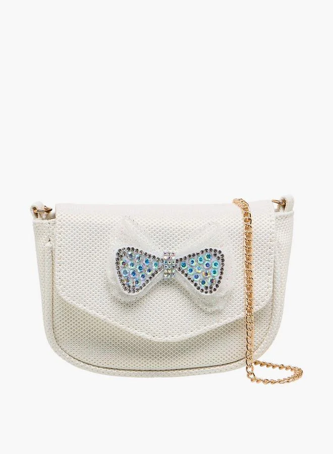 فلورا بيلا من شو إكسبرس حقيبة فلورا بيلا كروس بودي مزينة بفيونكة بحزام سلسلة من مجموعة رمضان