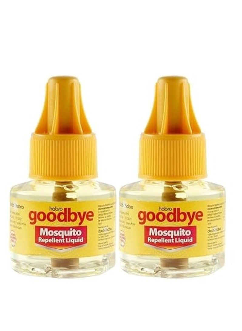 Habro Goodbye Mosquito Repellent Liquid | Mosquito Killer Liquid Kit | 60+60 Nights Refill - 45ml Bottle of 2 - Image 3