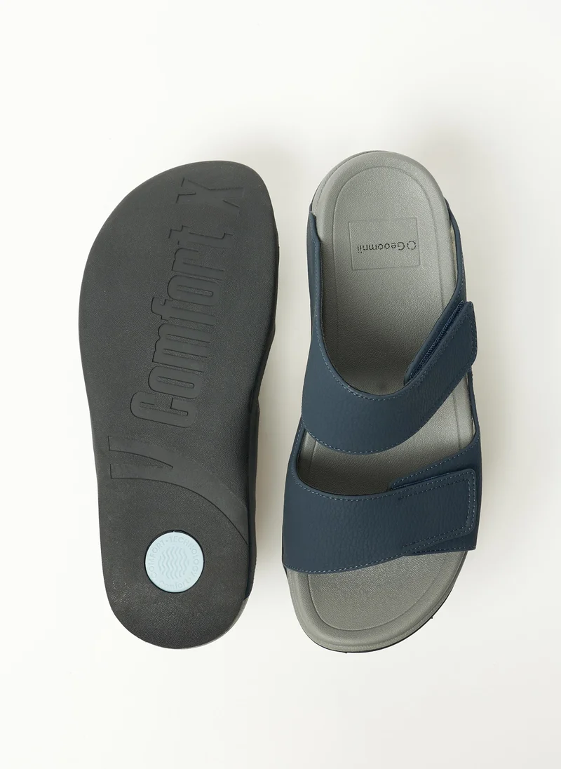 Geoomnii Traditional Arabic Sandals for Men – Comfortable Leather Slip-On Design – Perfect for Everyday Wear & Occasions-Olive
