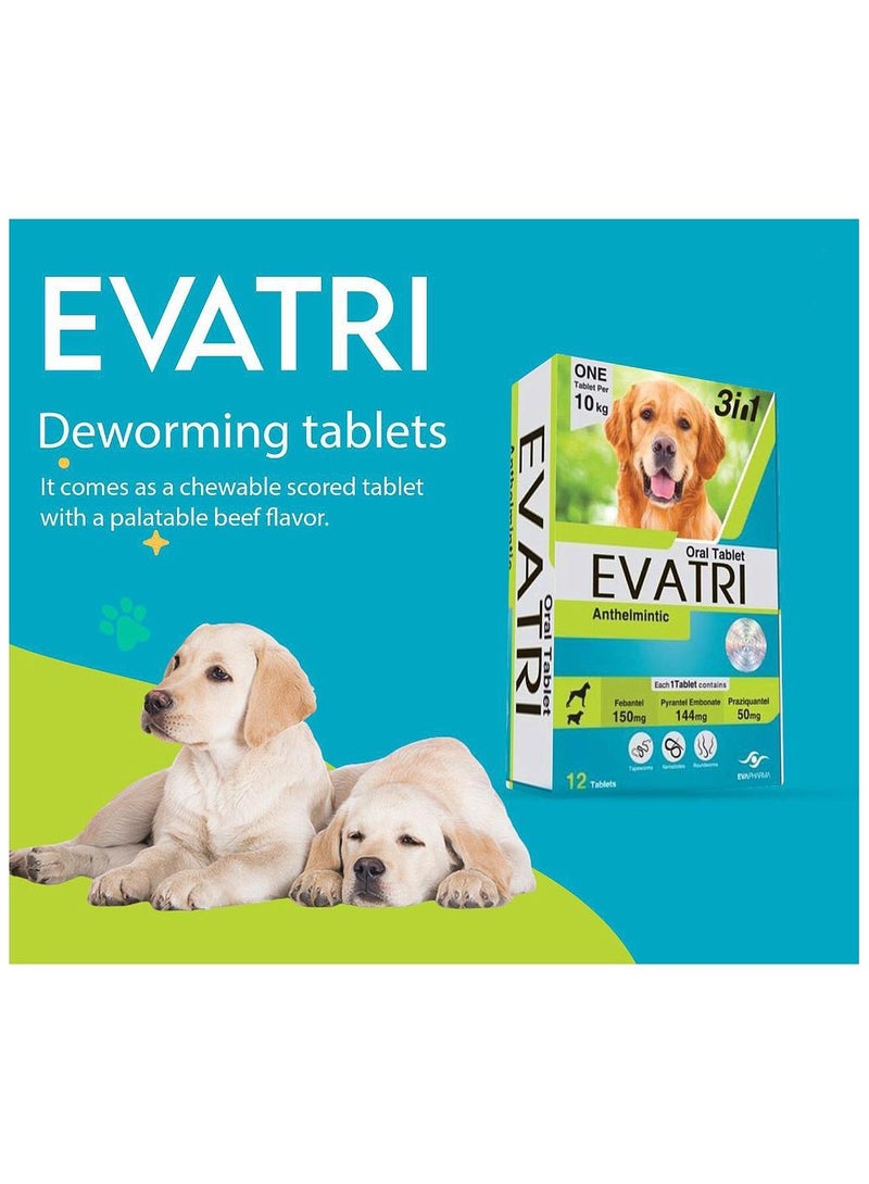 Evatri Dogs Deworming 6 Tab