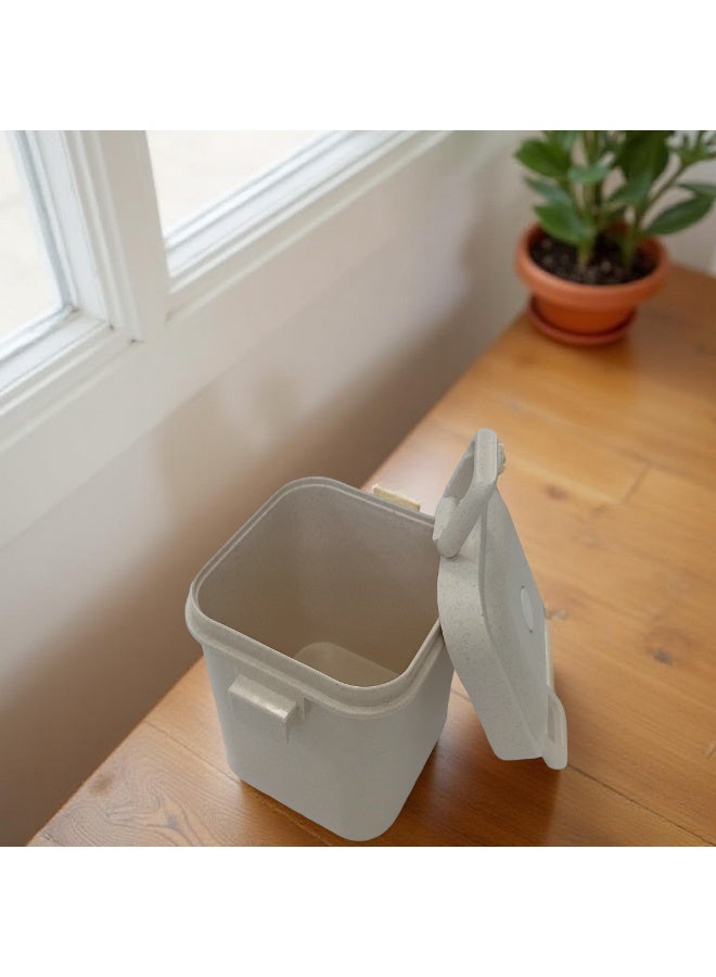 LOOFI 3-piece food storage set lunch box with cup, bag, spoon, and fork - lunch food box - Bento box 850 ml - Image 3