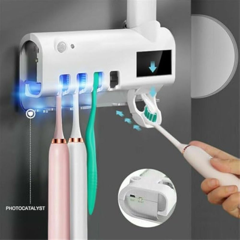 Romsto Toothbrush Holder Automatic Paste Holder and Uv Sterilizer - Image 3