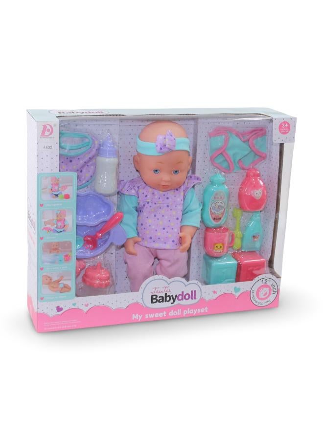 OKO TuTu Babydoll Play Set with Accessories – 30 cm - Image 1