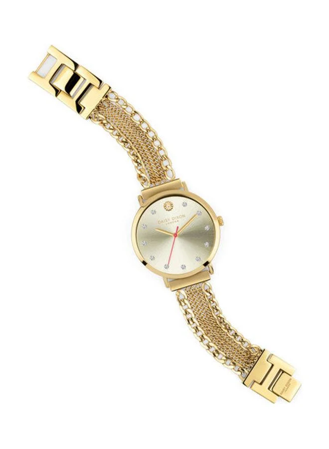 DAISY DIXON LONDON Wrist Watch With Gold Chain Bracelet Kendall #34 DD167GM