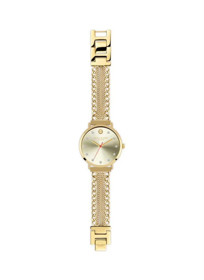 DAISY DIXON LONDON Wrist Watch With Gold Chain Bracelet Kendall #34 DD167GM